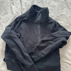 Lululemon Scuba High Neck Quarter Zip Black Size M/L